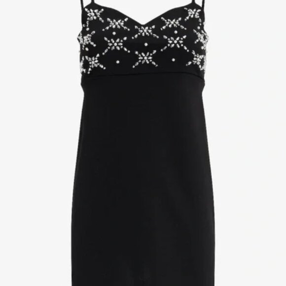 Express Embellished Sweetheart Mini Shift Dress - Picture 2 of 4